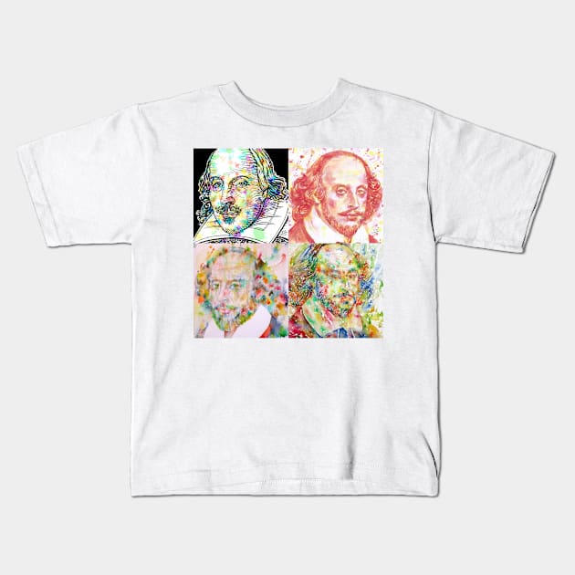 FOUR TIMES WILLIAM SHAKESPEARE .1 Kids T-Shirt by lautir